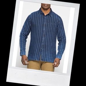 Jachs denim long sleeve button down shirt